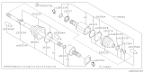Diagram for Subaru Crosstrek CV Boot - 28323SC000