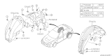 Diagram for Subaru Impreza STI Wheelhouse - 59122FG050