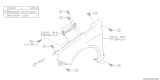 Diagram for Subaru Impreza WRX Fender - 57120FG0409P