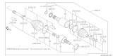 Diagram for Subaru Axle Shaft - 28321FG003
