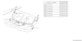 Diagram for 1994 Subaru Legacy Seat Belt - 64650AA150BK
