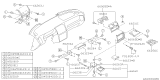 Diagram for 1995 Subaru Legacy Cup Holder - 66230AC010MU