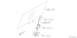 Diagram for Subaru Forester Window Regulator - 61042SJ020