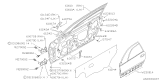 Diagram for Subaru SVX Door Hinge - 61070PA030