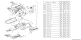 Diagram for Subaru XT Instrument Cluster - 85015GA740