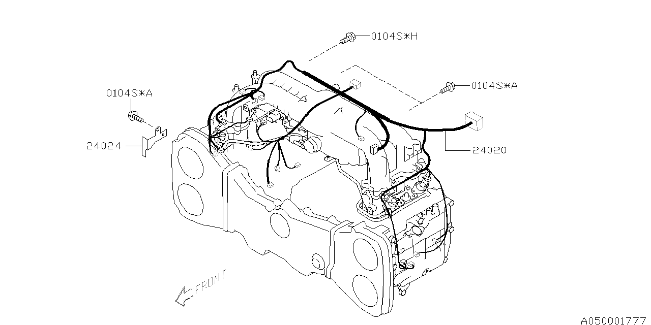 24020AE132 - Genuine Subaru HARNESS ENGINE