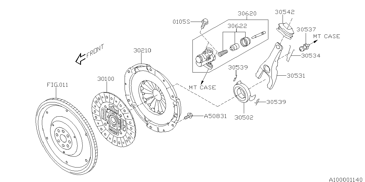 2010 Subaru Outback Manual Transmission Clutch