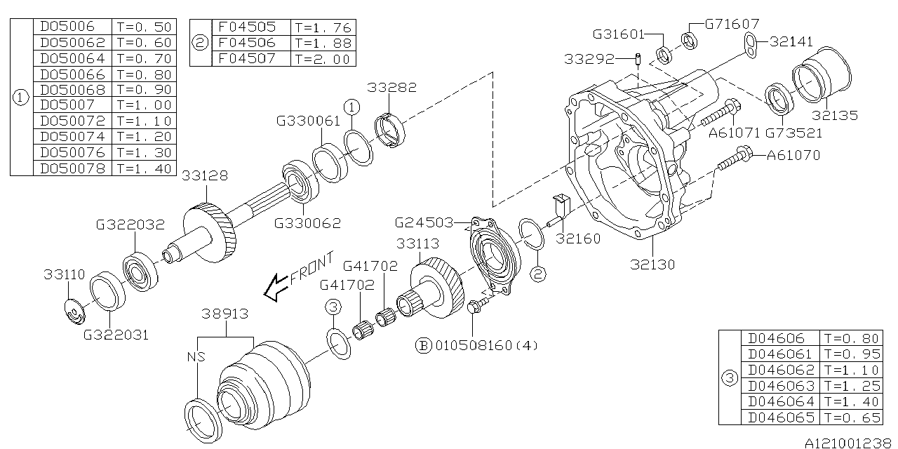 803046061 - Genuine Subaru WASHER