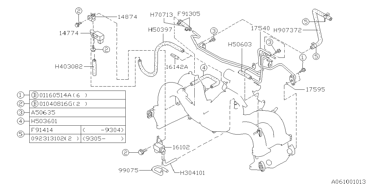 14774AA271 - Genuine Subaru SOLENOID VALVE