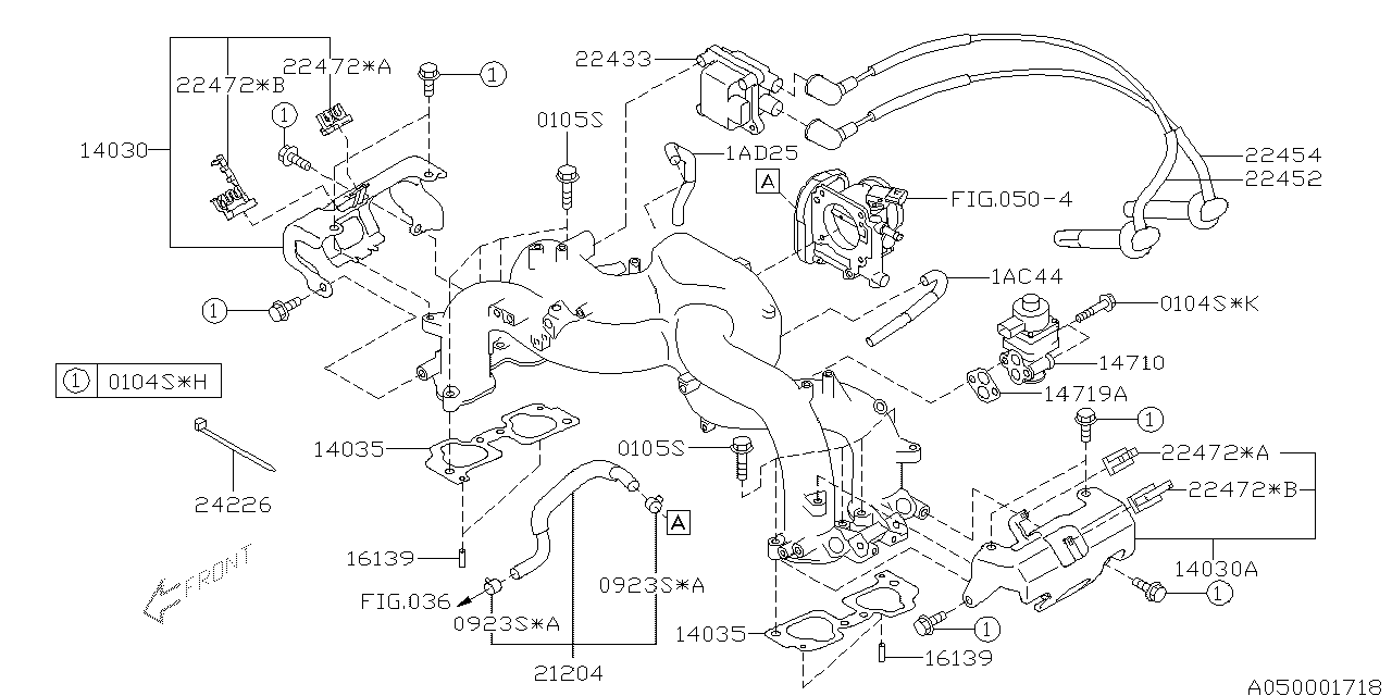 99071AD250 - Genuine Subaru HOSE VACUUM