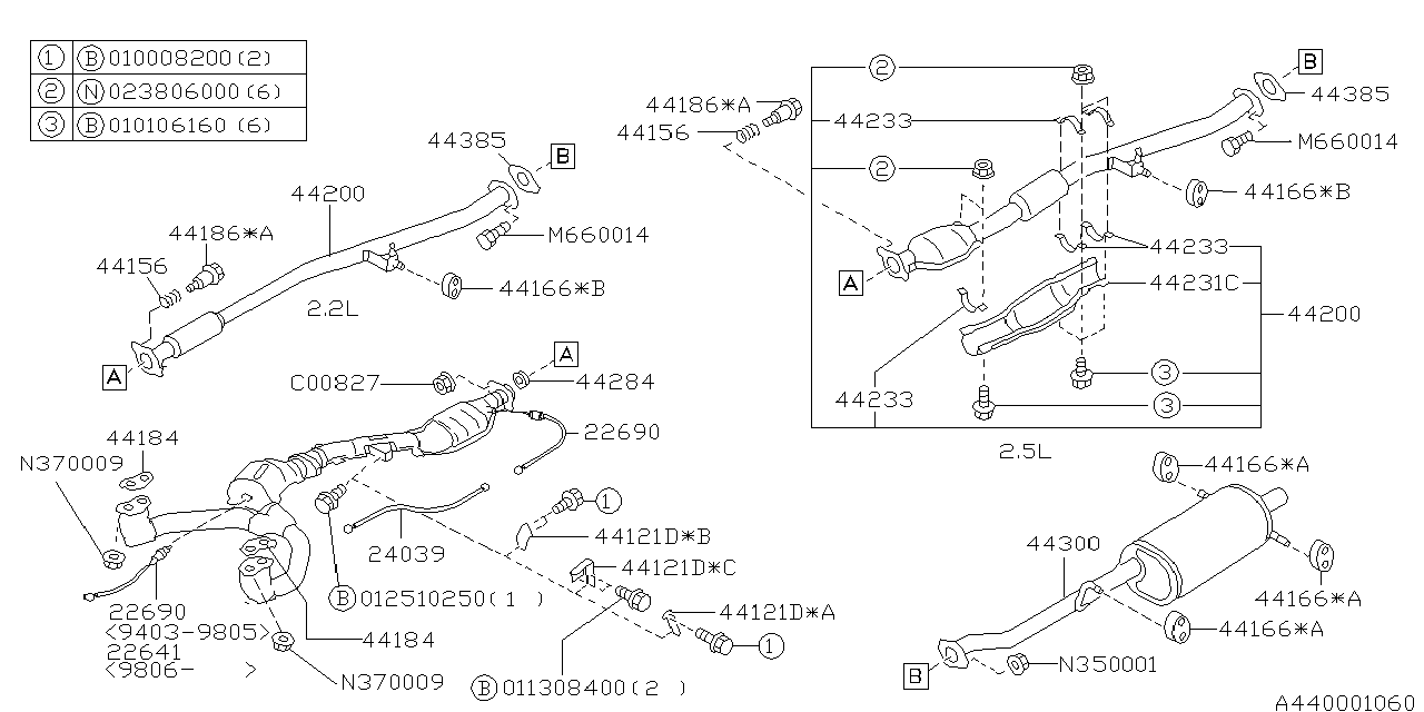 22690AA43A - Genuine Subaru OXYGEN SENSOR