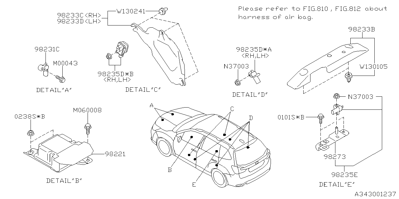 98221SJ000 - Genuine Subaru CONT UNIT AB