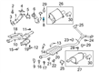 Diagram for Subaru Crosstrek Bed Mounting Hardware - 010106200