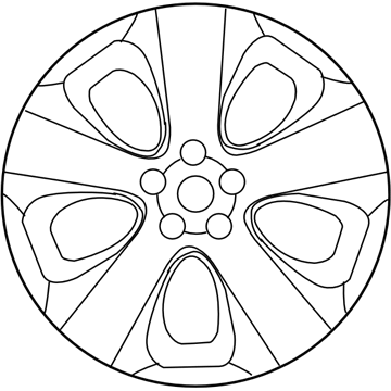 Subaru 28111FJ090 Aluminium Disc Wheel