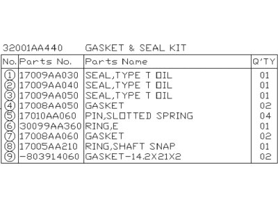 Subaru 32001AA440