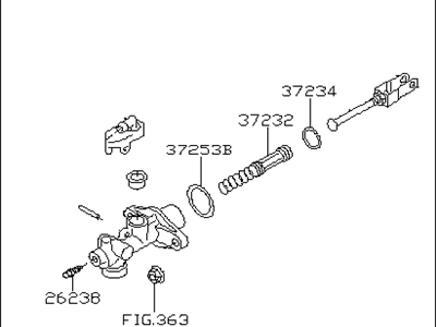 Subaru Impreza Clutch Master Cylinder - 37230FJ020
