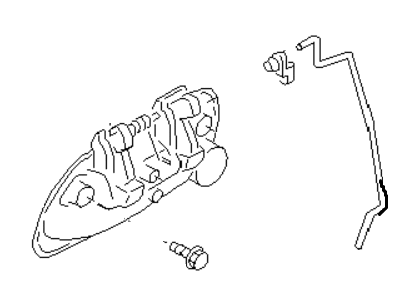 Subaru 61021AE14ARD Front Door Handle Assembly Outer Right