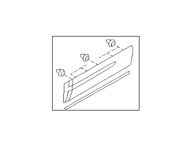 Subaru 91112AE41ALI GARNISH Assembly Front Door LH