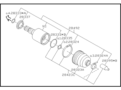 2020 Subaru Outback CV Joint - 28492AL000