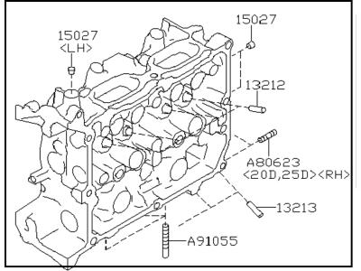 Subaru Cylinder Head - 11063AB890