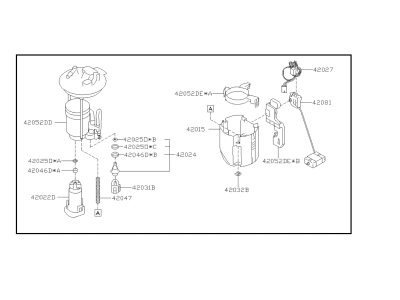 2020 Subaru Forester Fuel Pump - 42021FL040