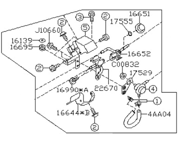 Subaru Outback Fuel Pressure Regulator - 16622AA030