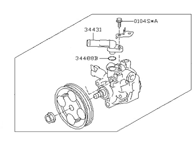 Subaru 34430AG03A Power Steering Pump Assembly