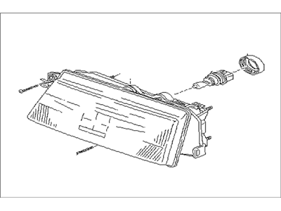 Subaru 84002GA400 Passenger Side Headlamp Assembly
