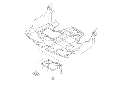 Subaru Tribeca Underbody Splash Shield - 56410AG06D