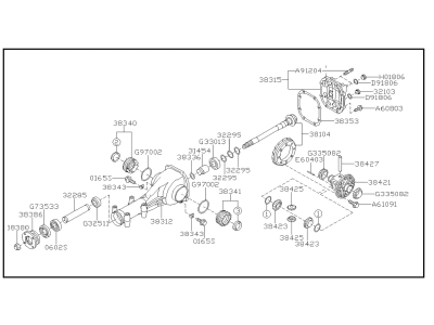 Subaru 38300AC390 Differential Carrier Assembly