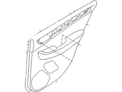 Subaru 94226AL00BSB Trim Sub Assembly Door Rear Rear RH