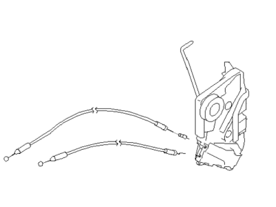 Subaru 61032AL10A Front Door Latch Actuator Assembly, Right