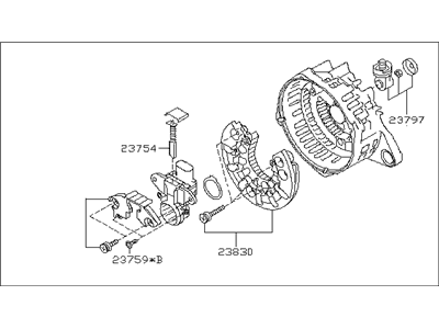 Subaru Outback Alternator Case Kit - 23727AA430