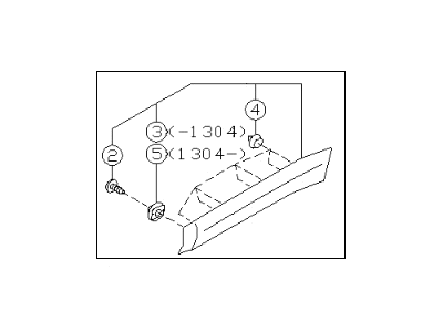 Subaru Outback Door Moldings - 91112AJ28A