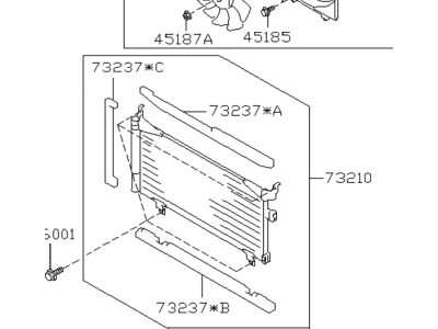 Subaru A/C Condenser - 73210SG010