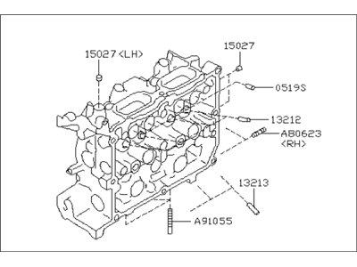 Subaru 11039AC401 Cylinder Head Assembly Right