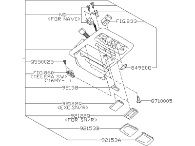 Subaru 92151SG020LO