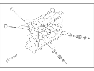 Subaru 11019AA140 Head & Valve Set Cylinder