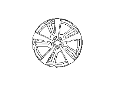 Subaru 28111FL02A Aluminium Disc Wheel