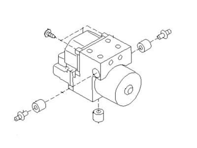 2003 Subaru Impreza WRX ABS Pump And Motor Assembly - 27539FE120