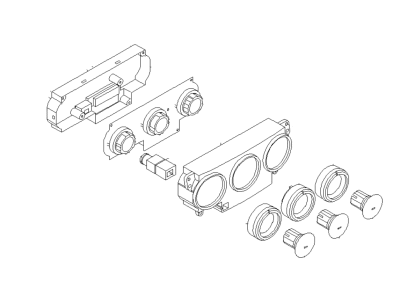 Subaru 72311FE051 Heater Control Assembly