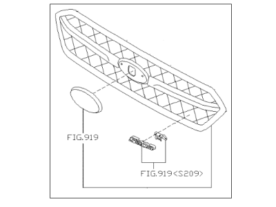 Subaru 91121VA270 Front Grille Assembly Sedan Sti