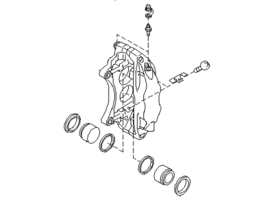 Subaru 26292VA050 Disk Brake Kit Pad Less Front