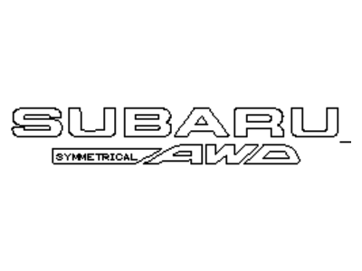 Subaru 93079FG110 Letter Mk Rear SBR