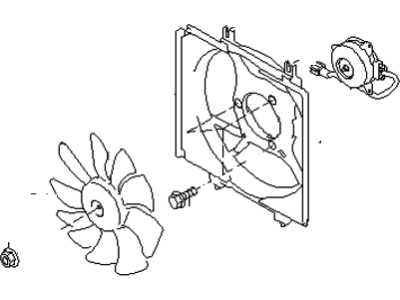 Subaru Impreza WRX Fan Motor - 73310FG000
