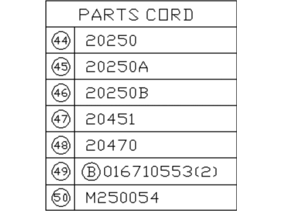 Subaru 20255AA300