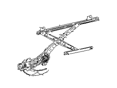 1993 Subaru Legacy Window Regulator - 62100AA090