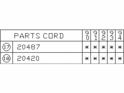 1993 Subaru Impreza Sway Bar Link - 20420AA002