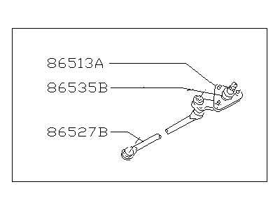 Subaru 86521AC031 WIPER Link Assembly