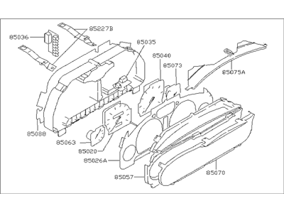 Subaru 85014AC830 Speedometer Instrument Cluster